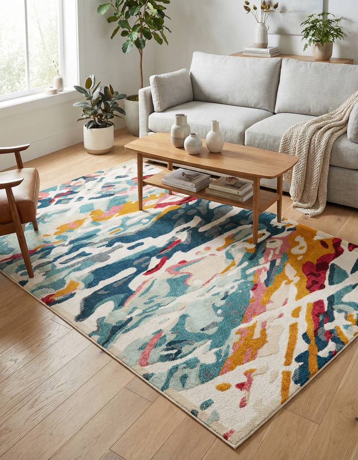 Detail image of 6' x 9' Easy-Clean Casablanca Indoor / Outdoor Rug