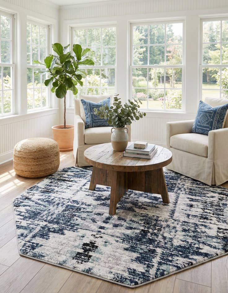 Detail image of 7' x 7' Tucson Octagon Rug