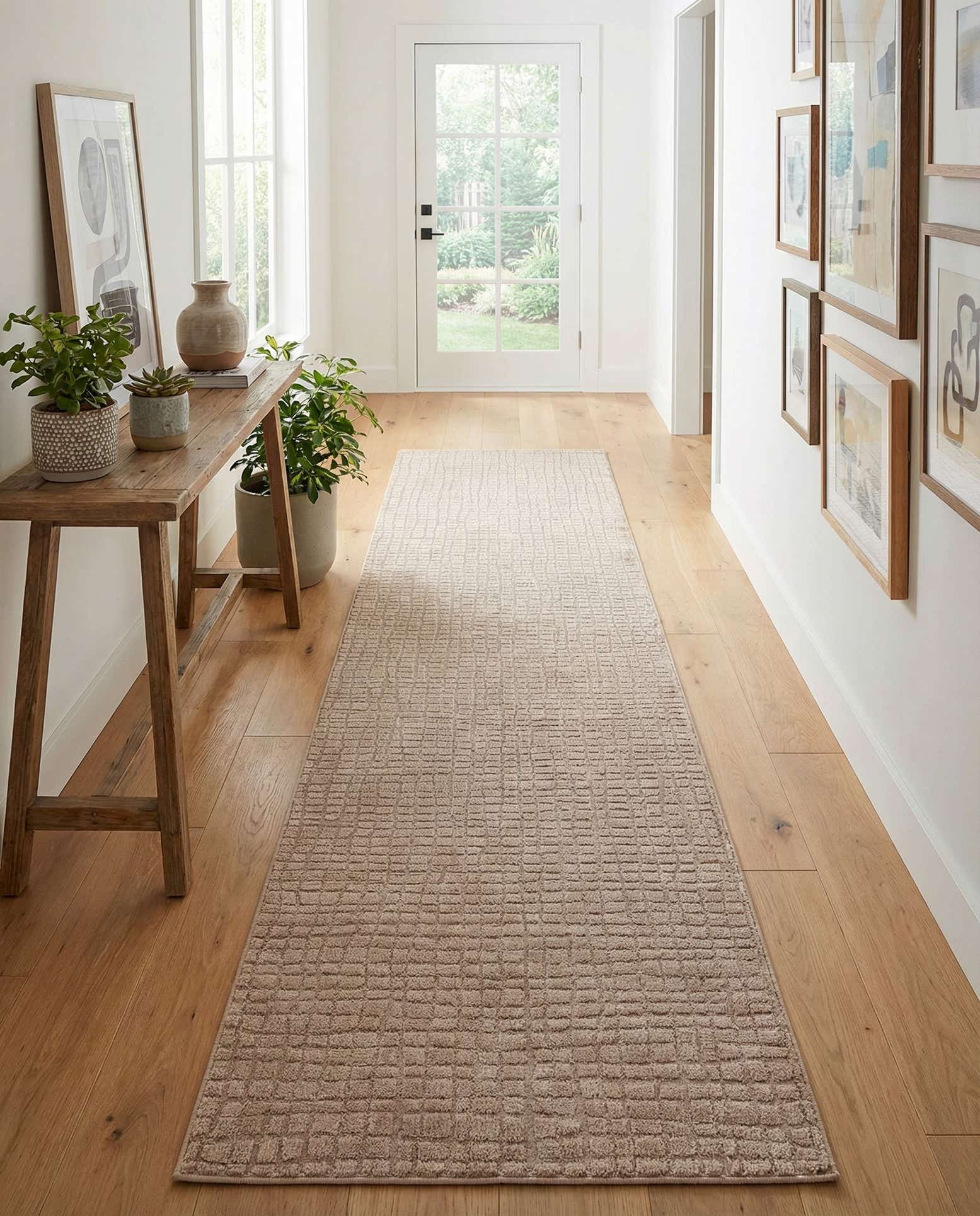2' 7 x 12' Textura Designer Runner Rug