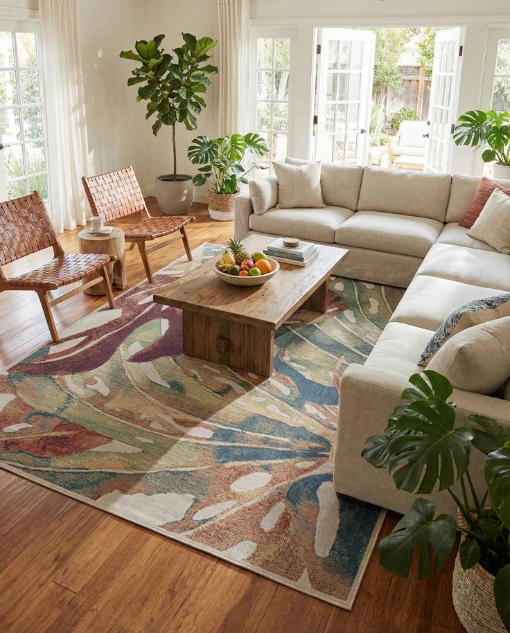 Detail image of 10' x 13' Easy-Clean Baja Indoor / Outdoor Rug