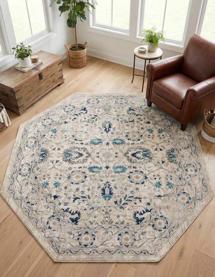 Detail image of 7' 10 x 7' 10 Stockholm Octagon Rug