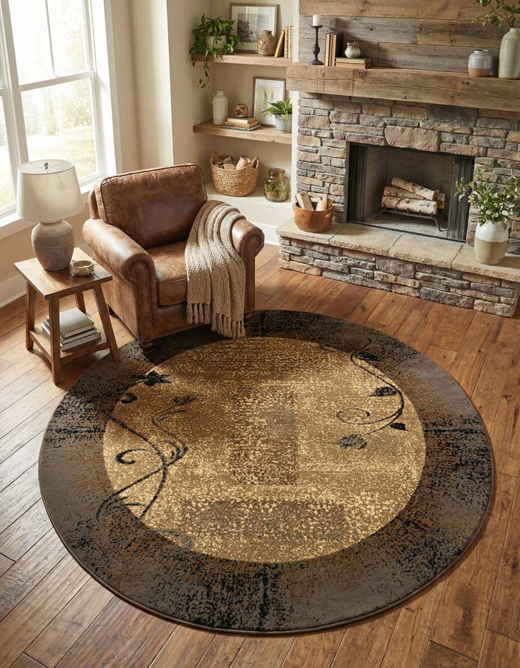 Detail image of 6' x 6' Cafe Round Rug