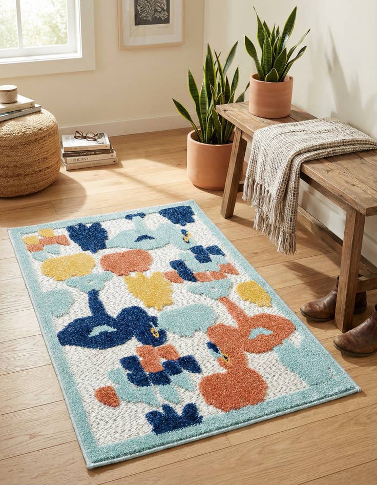 Detail image of 2' x 3' Easy-Clean Belize Indoor / Outdoor Rug