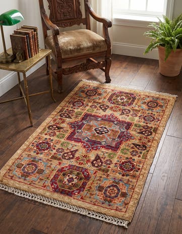 1' 10 x 3' Hand Knotted Mamluk Ziegler Rug