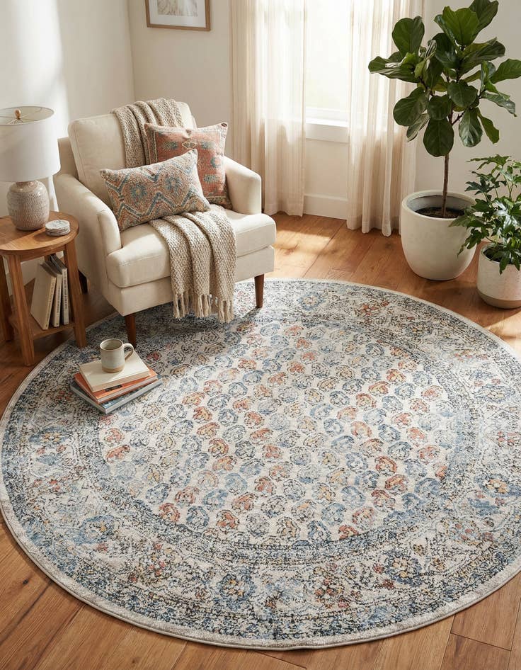 Detail image of 7' x 7' Aramis Round Rug
