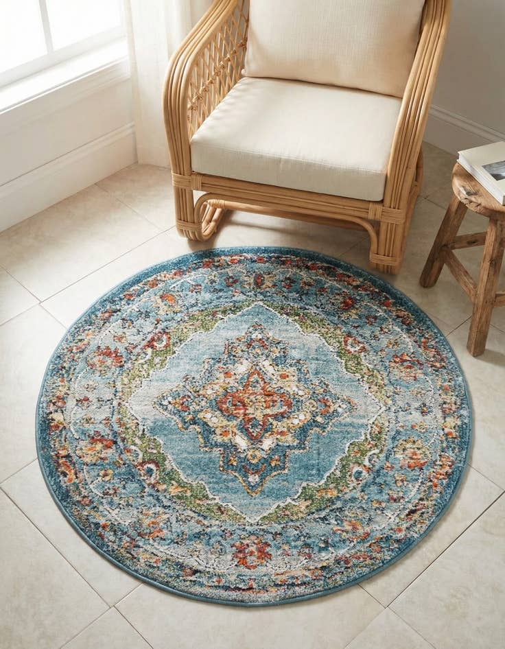 Detail image of 3' 3 x 3' 3 Isabella Round Rug