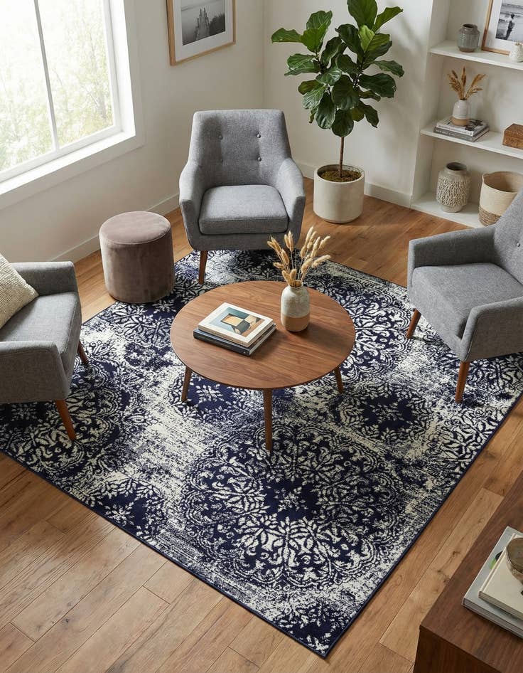 Detail image of 6' x 6' Monte Carlo Square Rug