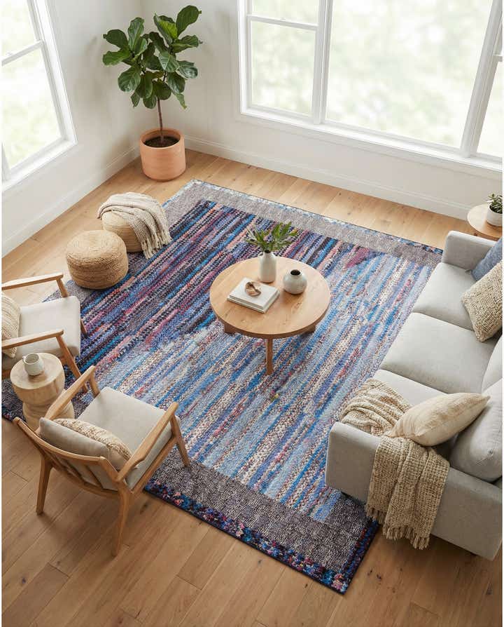 10' x 10' Easy-Clean Modern Indoor / Outdoor Square Rug