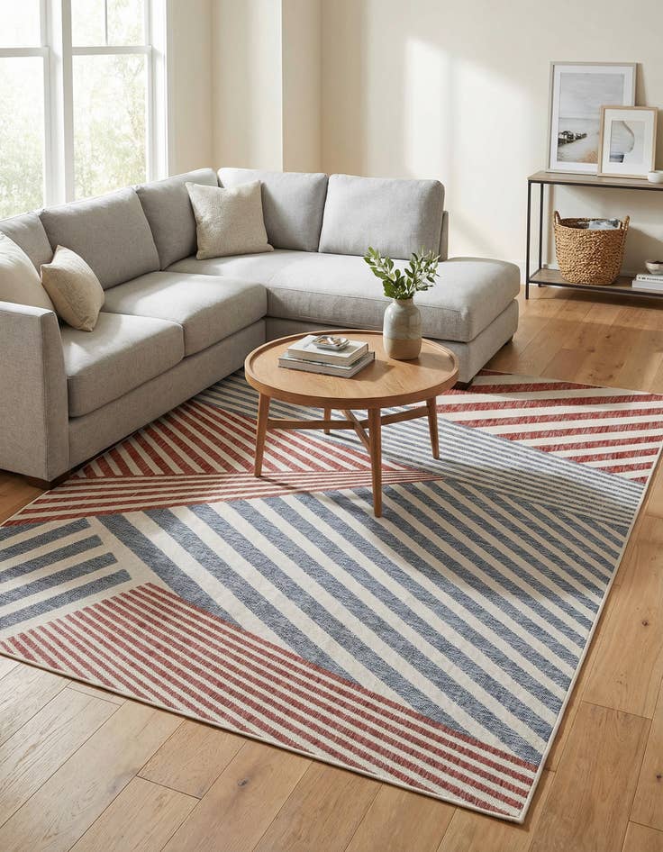 Detail image of 7' 10 x 10' Easy-Clean Jill Zarin Indoor / Outdoor Rug