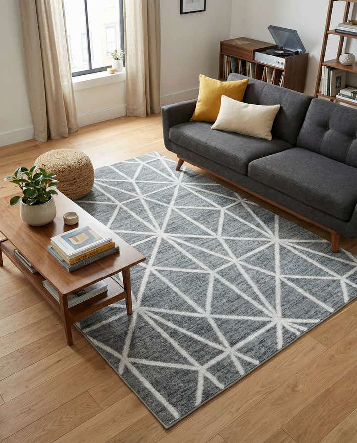 4' x 6' Lattice Trellis Rug