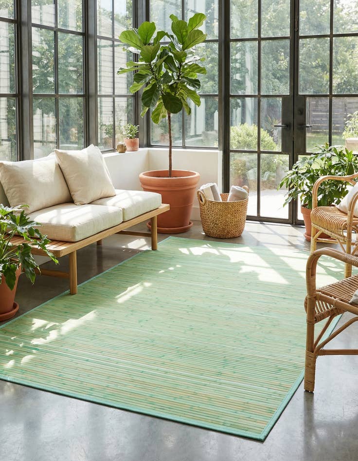 Detail image of 6' x 9' Bamboo Rug