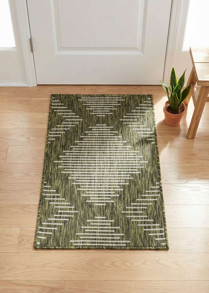 2' x 3' Easy-Clean Modern Indoor / Outdoor Rug