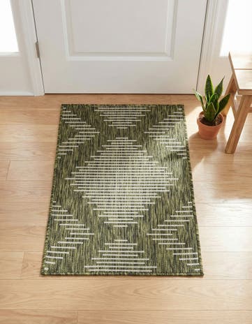 2' x 3' Easy-Clean Modern Indoor / Outdoor Rug