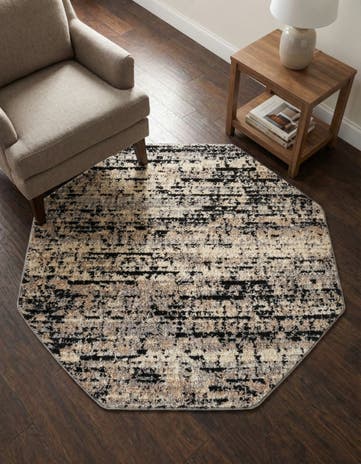 Gray Tucson Octagon Rug