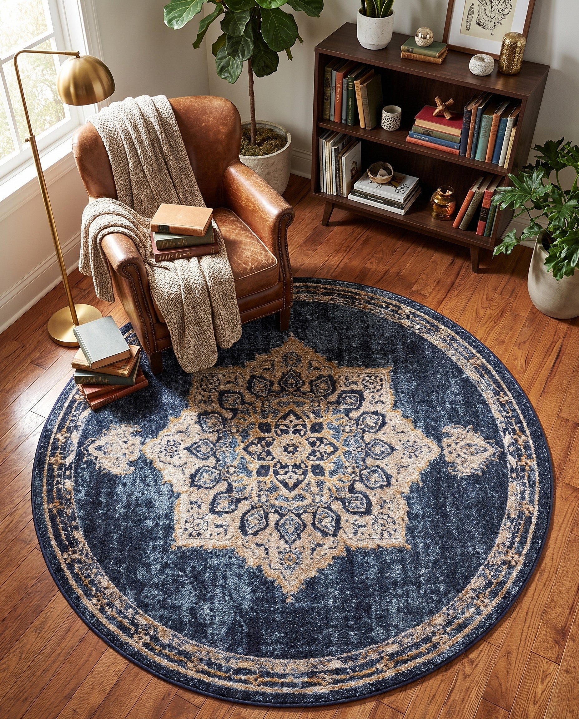 5' x 5' Eden Round Rug