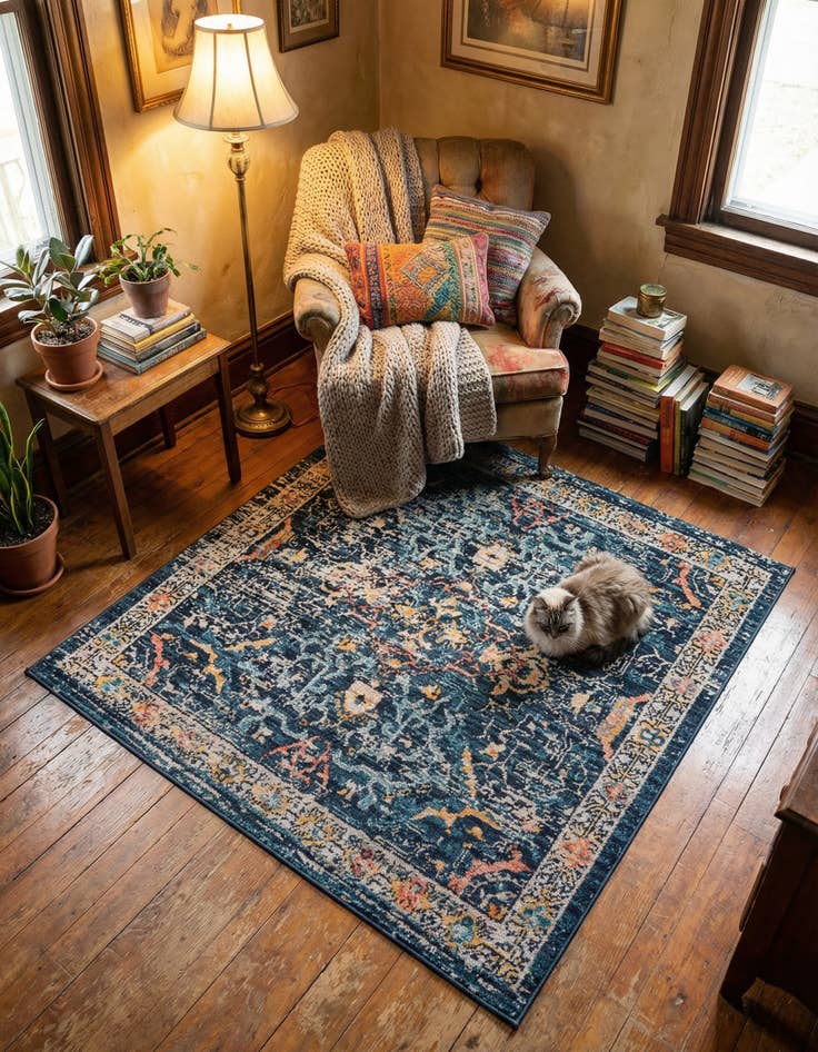 Detail image of 3' 3 x 3' 3 Lola Square Rug