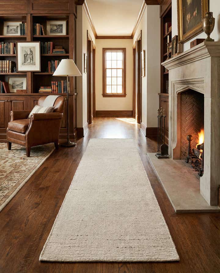 2' x 8' Hand Woven Jill Zarin English Manor Farmhouse Wool Runner Rug