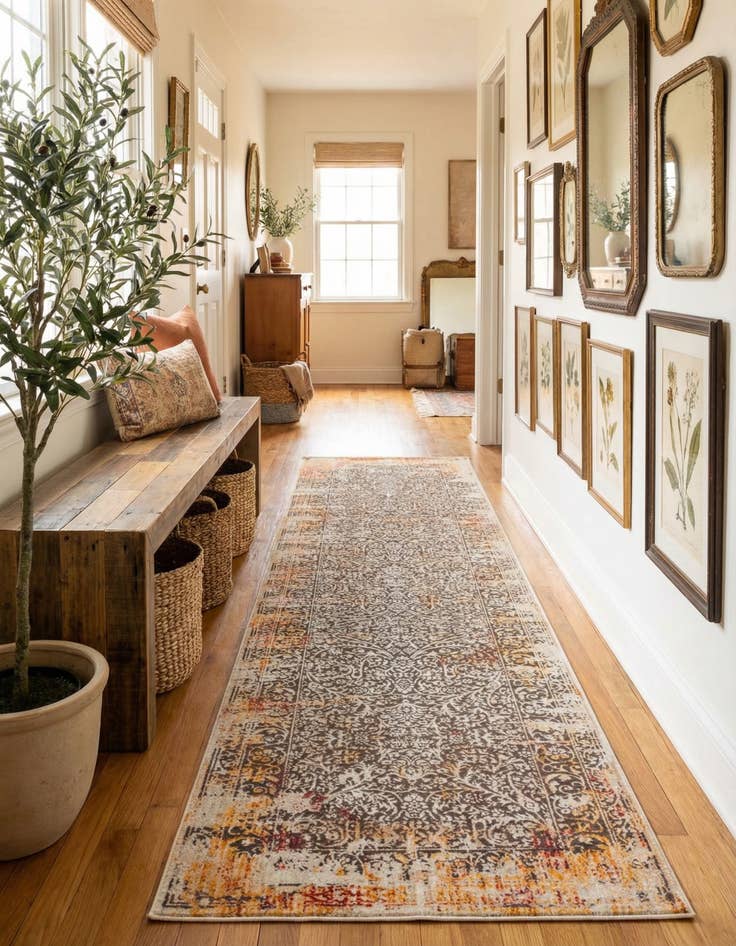 Detail image of 2' 6 x 12' Deepa Runner Rug