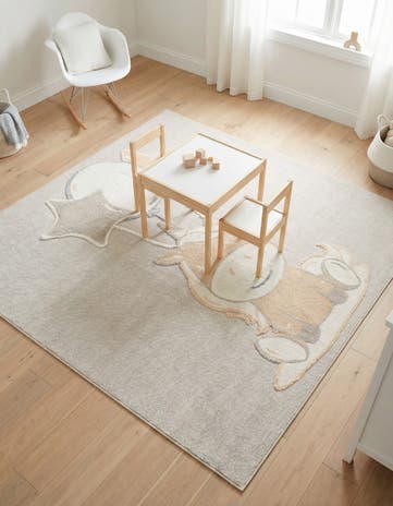 7' 10 x 7' 10 Whimsy Kids Square Rug