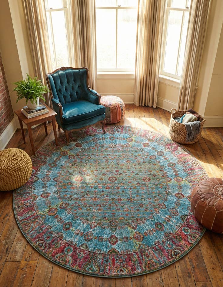 Detail image of 8' x 8' Havana Round Rug