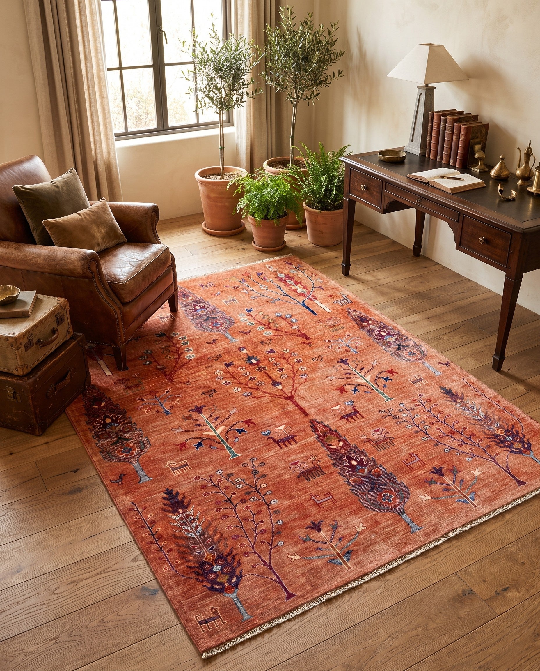 5' 4 x 6' 7 Hand Knotted Ariana Ziegler Rug