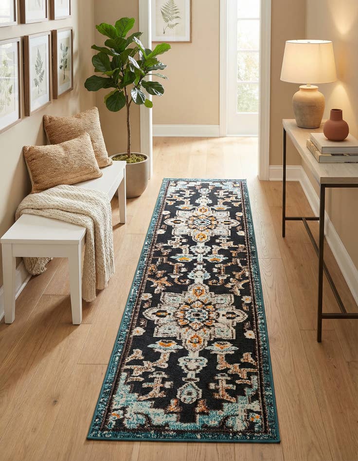 Detail image of 2' x 8' Washable Casablanca Indoor / Outdoor Runner Rug