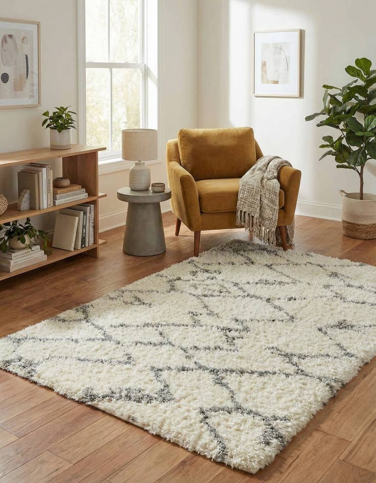 Detail image of 5' x 8' Infinity Shag Rug