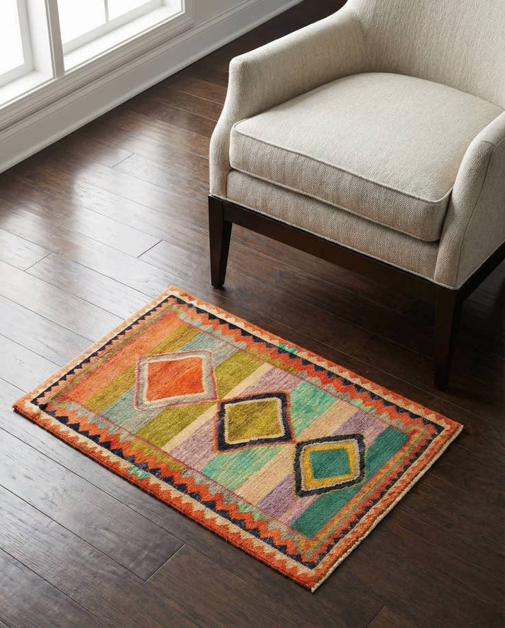 Detail image of 2' 8 x 3' 10 Hand Knotted Balouch Wool Rug