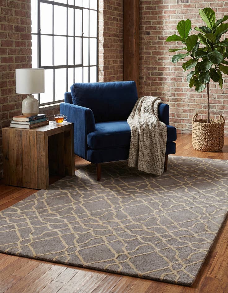 Detail image of 5' 1 x 8' 1 Luna Wool Rug