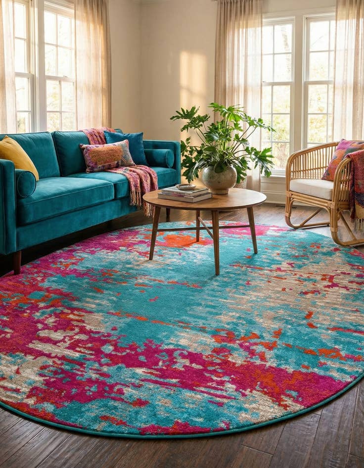 Detail image of 7' 10 x 10' Azalea Oval Rug