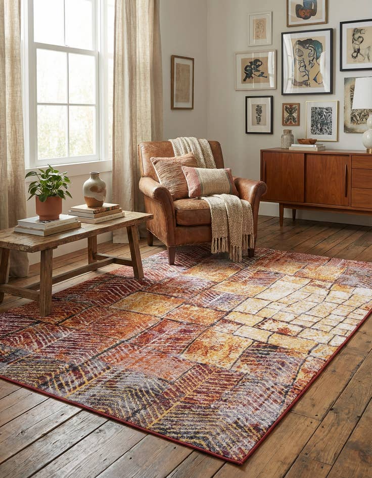 Detail image of 5' 3 x 8' Valencia Rug