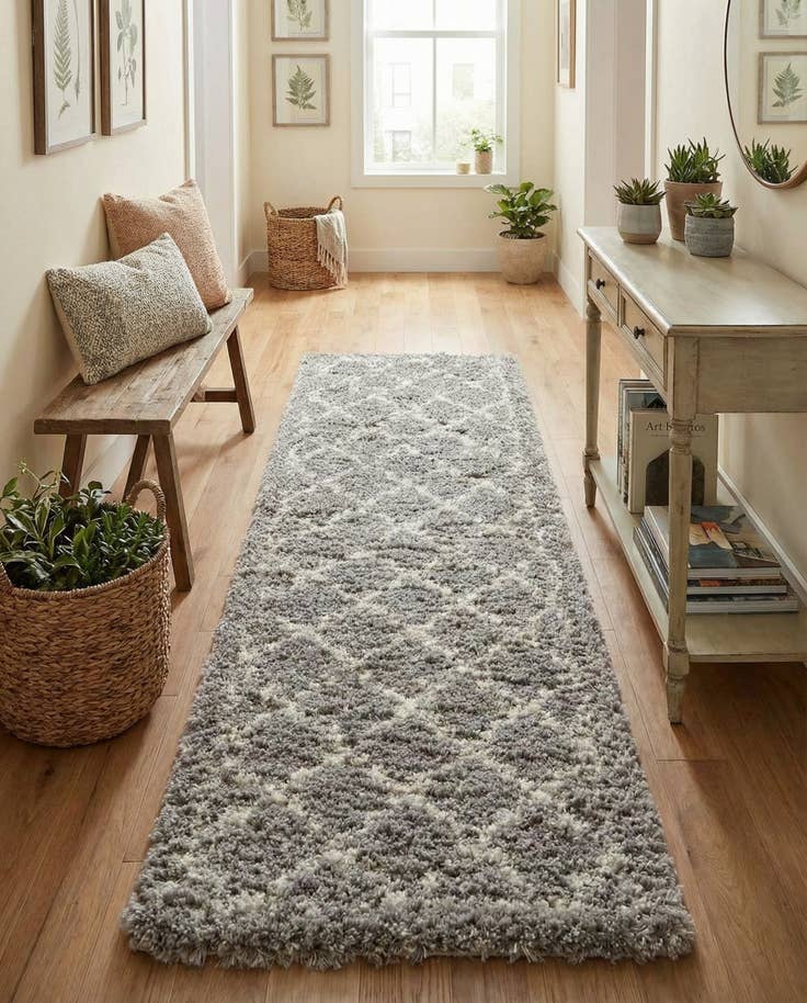 Detail image of 2' 7 x 10' Infinity Shag Runner Rug