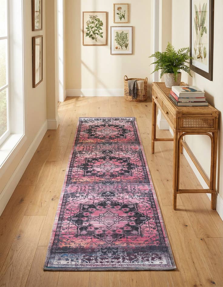 Detail image of 2' x 8'  Washable Renaissance Runner Rug