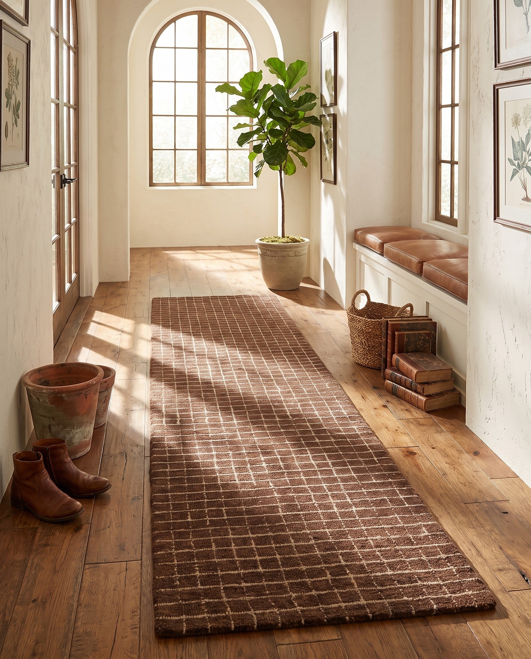 2' 7 x 10' Heritage Line Wool Runner Rug