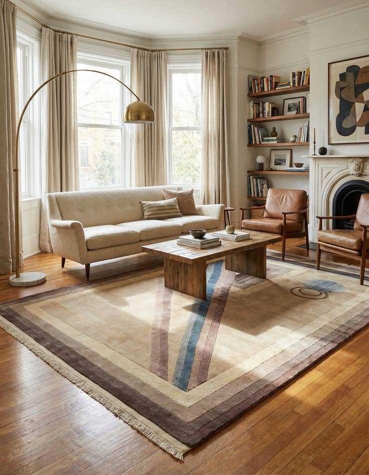 Detail image of 5' x 8' 2 Hand Knotted Tibet Wool Rug