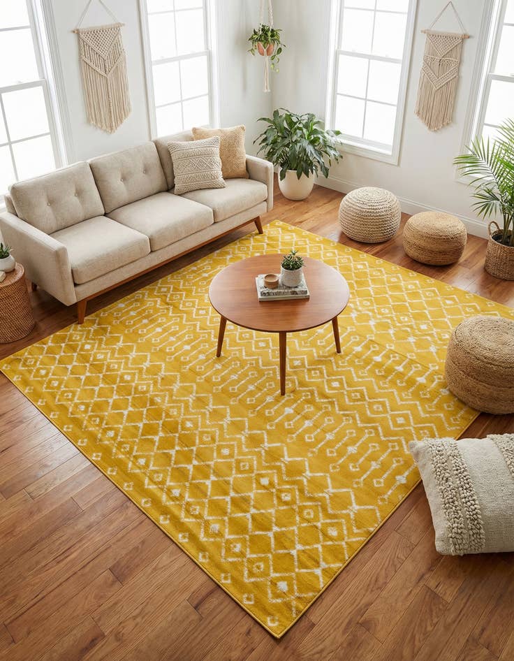 Detail image of 7' 10 x 7' 10 Kasbah Trellis Square Rug