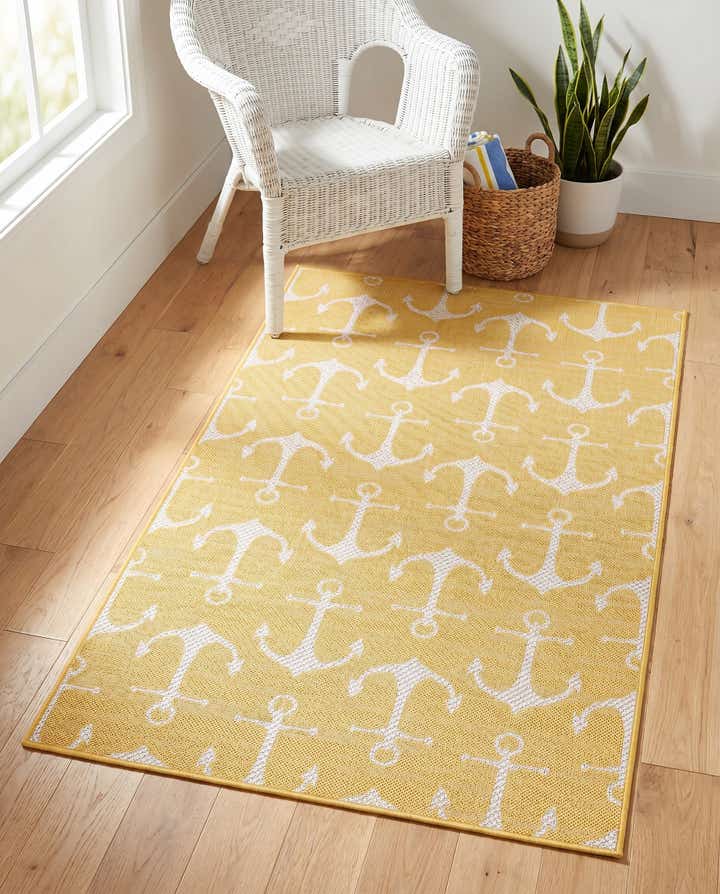 3' x 5' 3 Easy-Clean Coastal Indoor / Outdoor Rug
