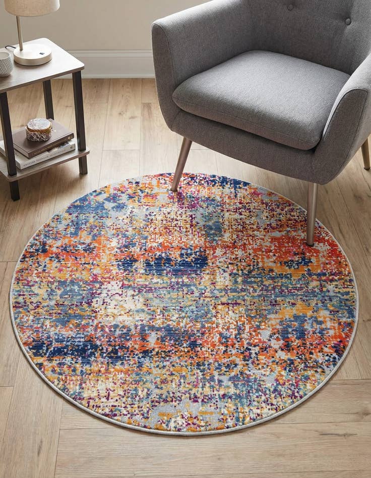 Detail image of 3' 7 x 3' 7 Budapest Round Rug