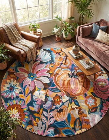 Blossom Round Rug