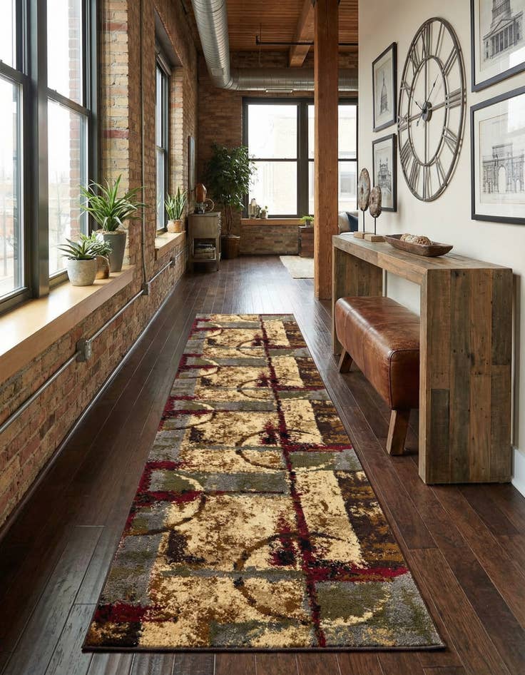 Detail image of 2' 2 x 10' Coffee Shop Runner Rug