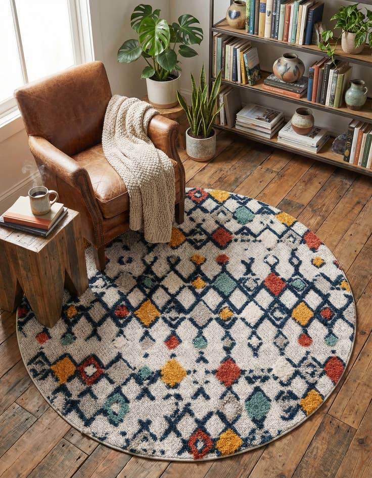 Detail image of 4' x 4' Cherokee Round Rug