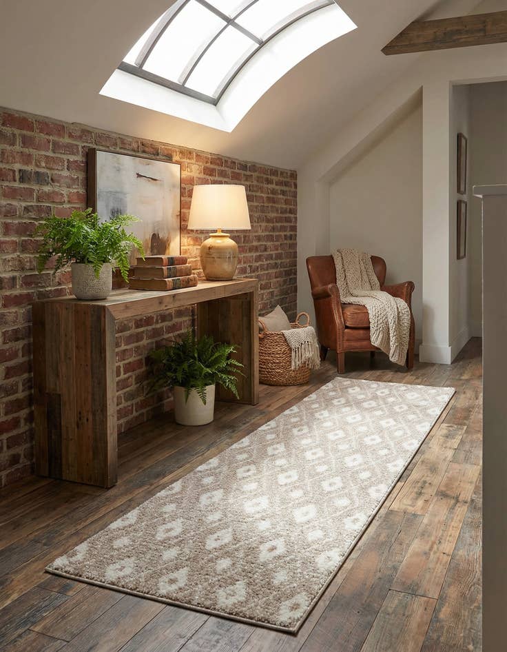 Detail image of 2' 7 x 10' Sepia Runner Rug