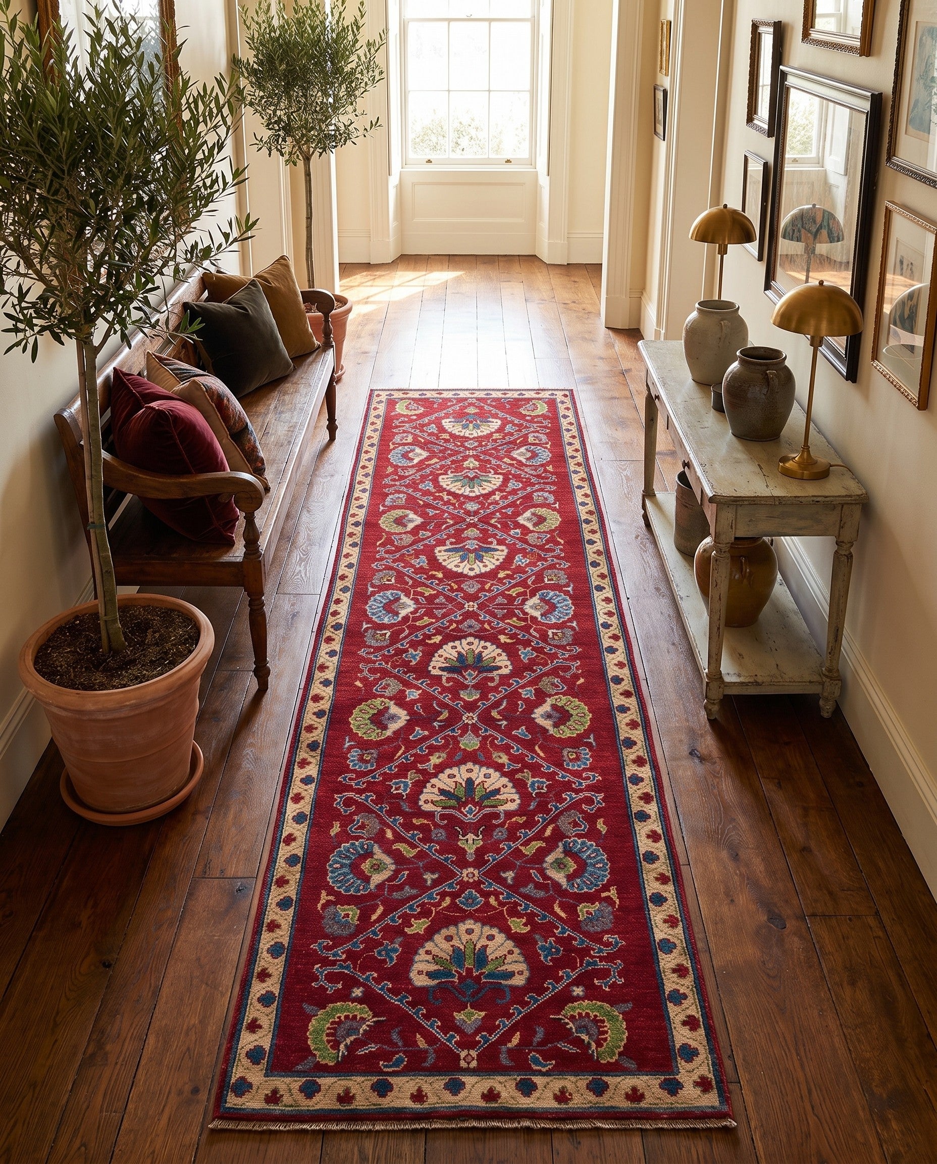 Detail image 3 of 12: 2' 11 x 9' 8 Hand Knotted Kazak Runner Rug