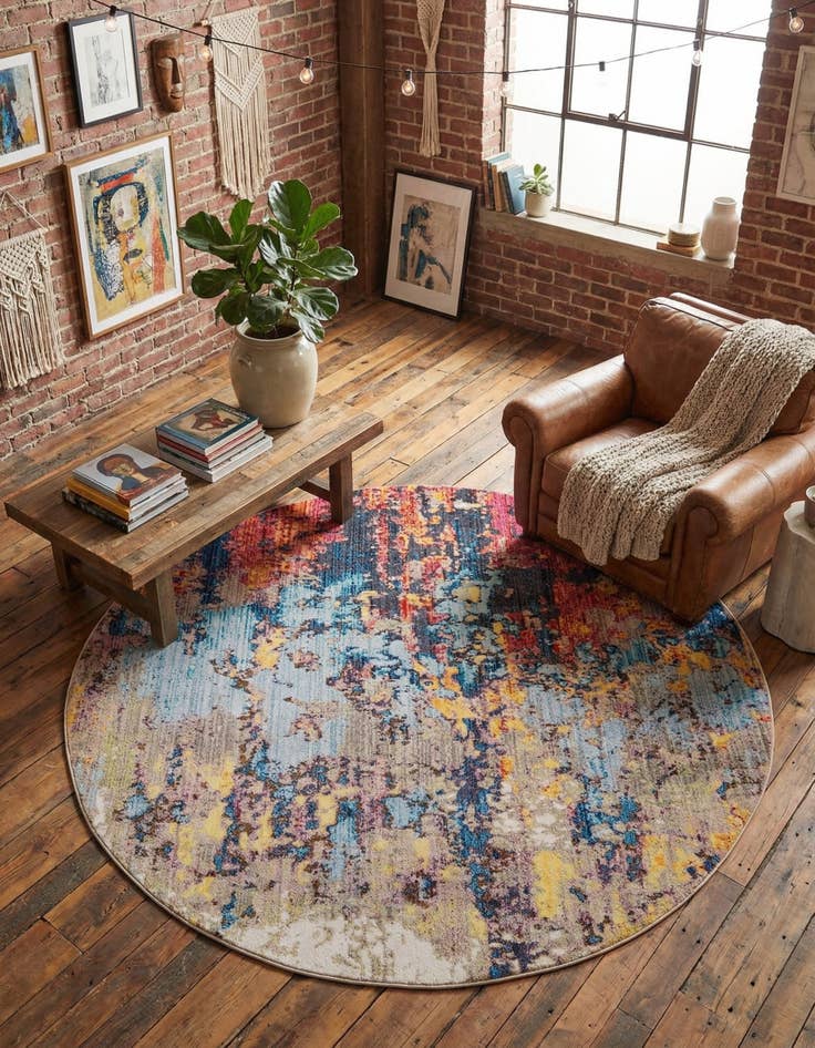 Detail image of Jill Zarin 8' x 8' Downtown Chelsea Round Rug