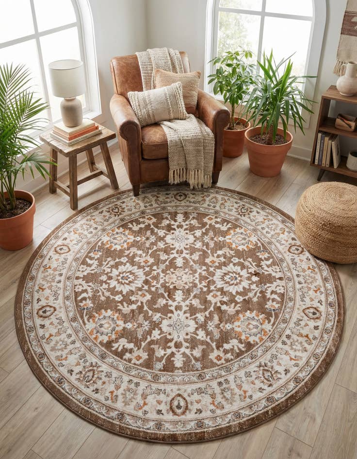 Detail image of 7' 10 x 7' 10 Charlotte Round Rug