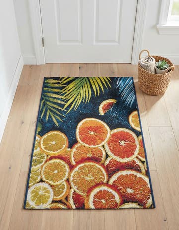 2' x 3' Easy-Clean Coastal Indoor / Outdoor Rug