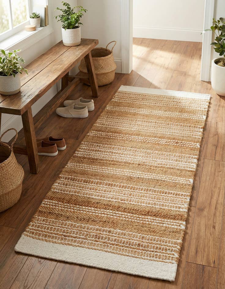 Detail image of 2' x 5' 1 Hand Woven Lariat Runner Rug