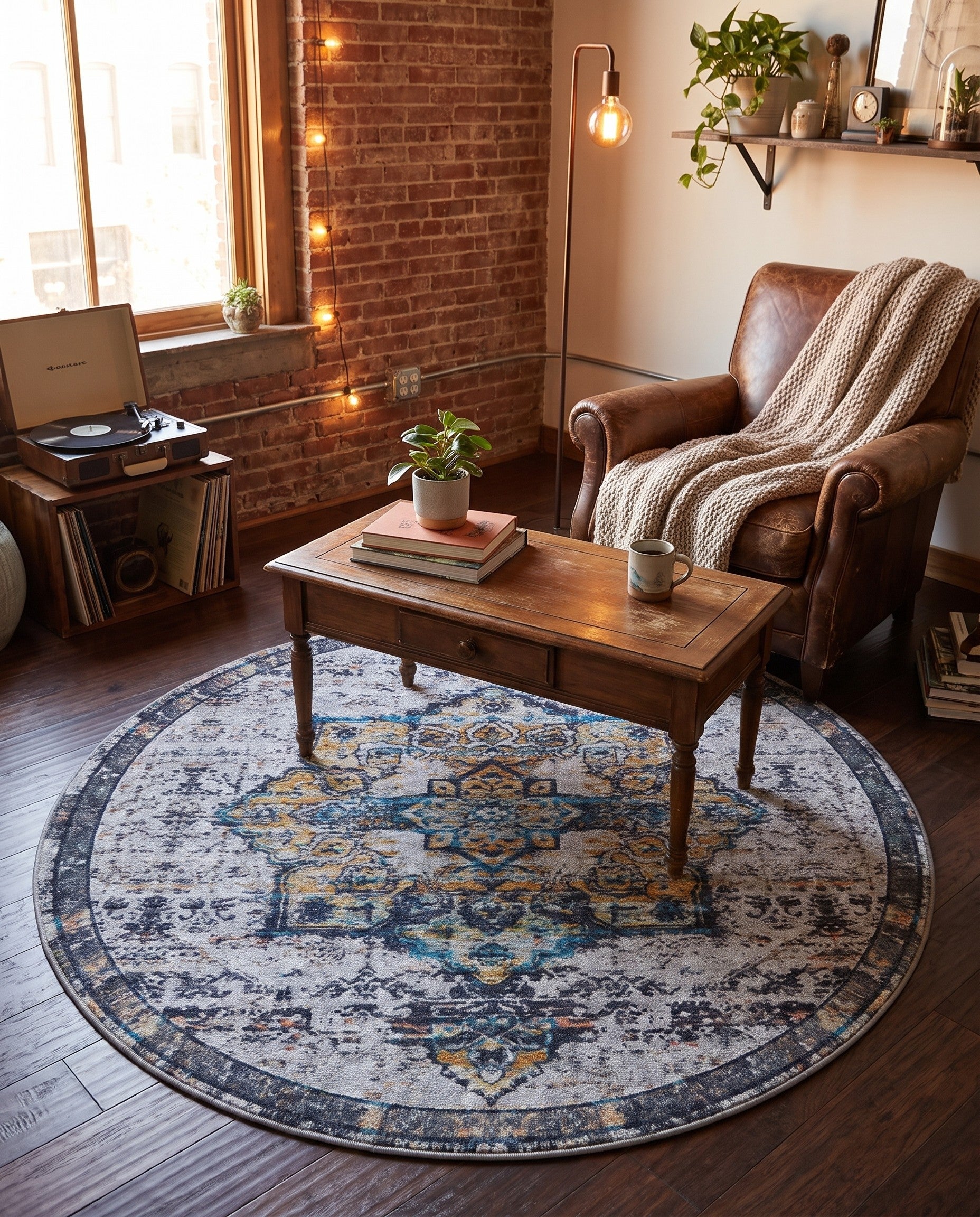 155cm x 155cm Renaissance Round Rug