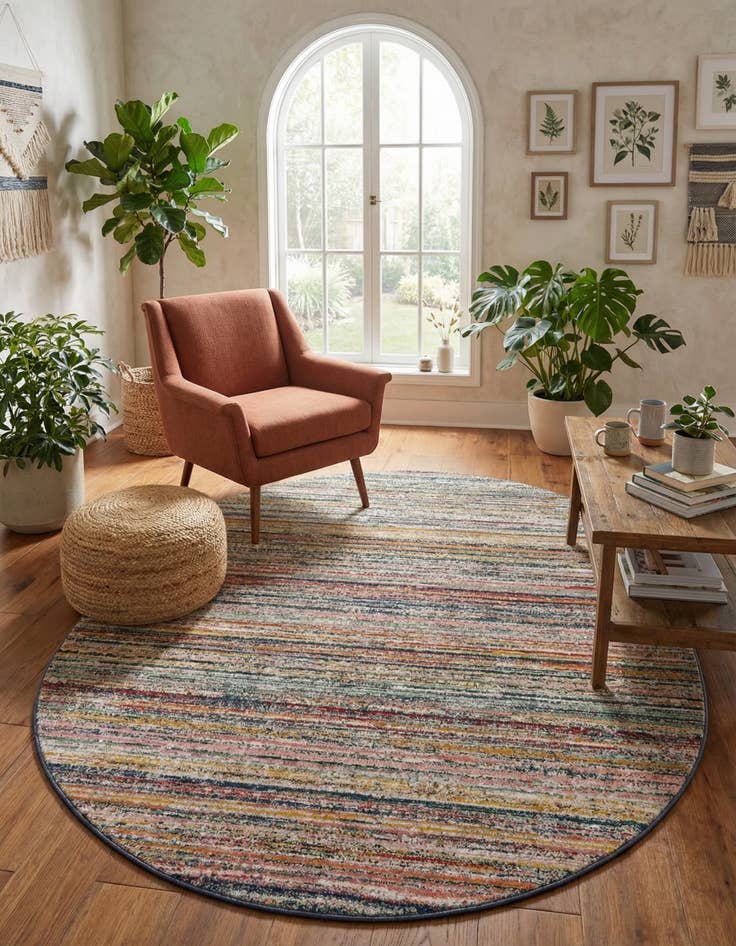 Detail image of 7' 10 x 10' 2 Gemstone Oval Rug