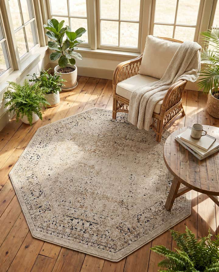 5' 3 x 5' 3 Eliza Octagon Rug